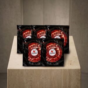 Pack El Quinteto sobres de jamón locheados a cuchillo y envasados al vacío