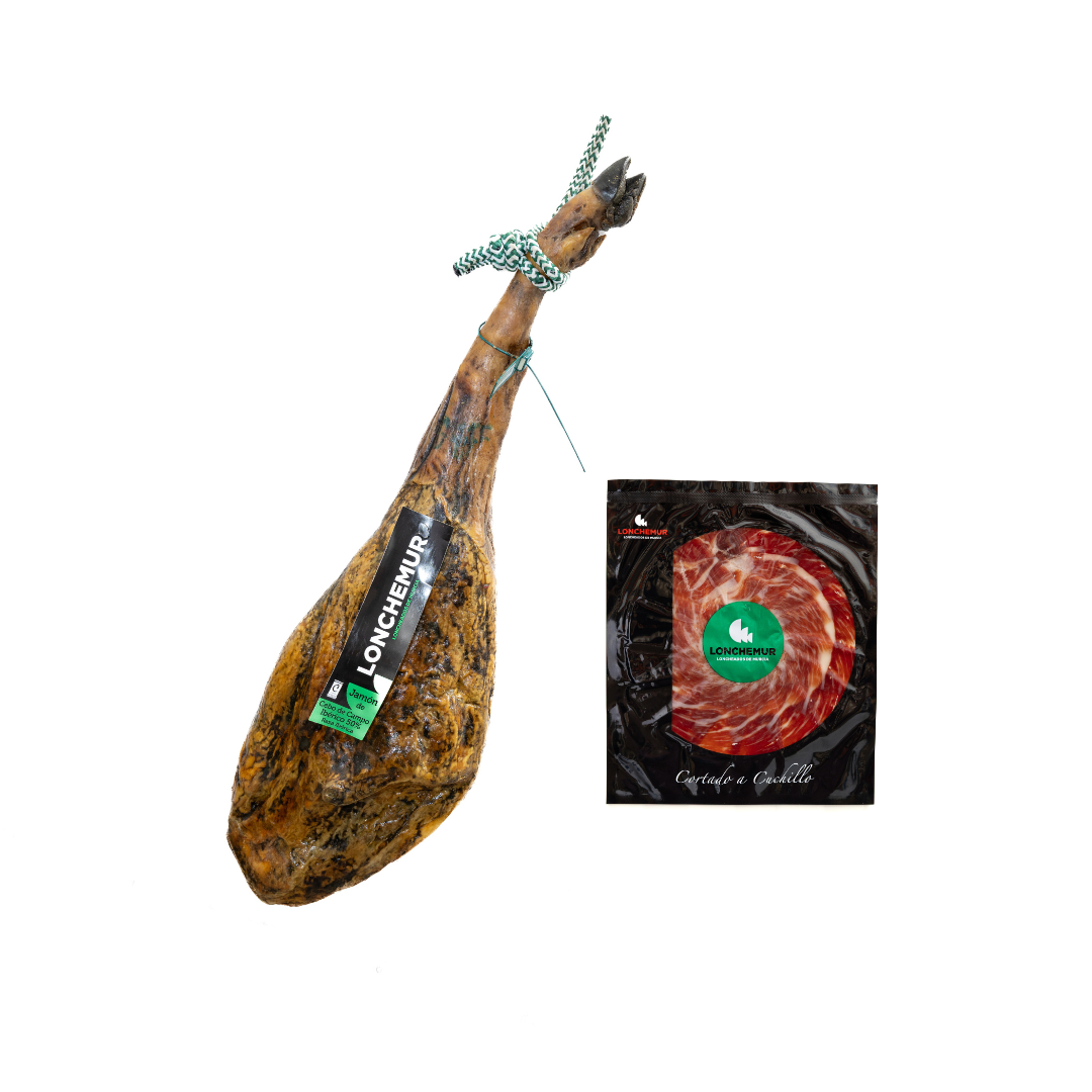Jamón ibérico de cebo de campo 50% loncheado a cuchillo