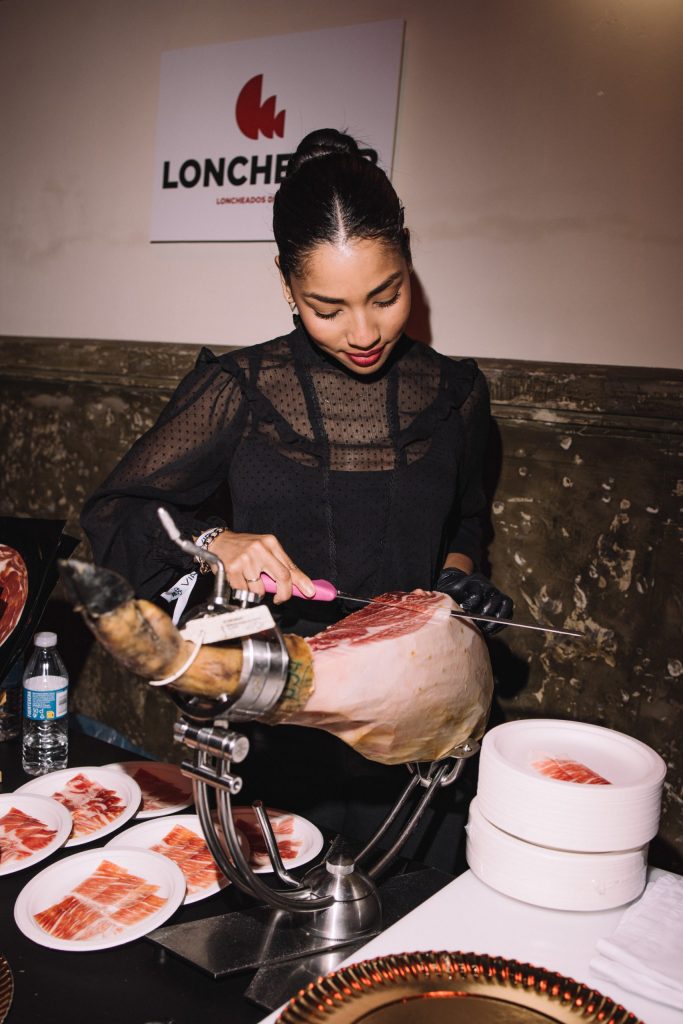 Cortador de jamón para eventos