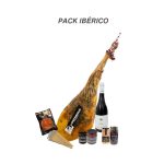 Pack con jamón ibérico de cebo 50% raza ibérica