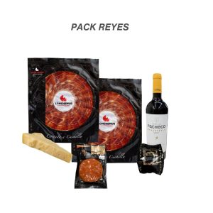 Paletilla de cebo ibérico loncheada con vino pacheco