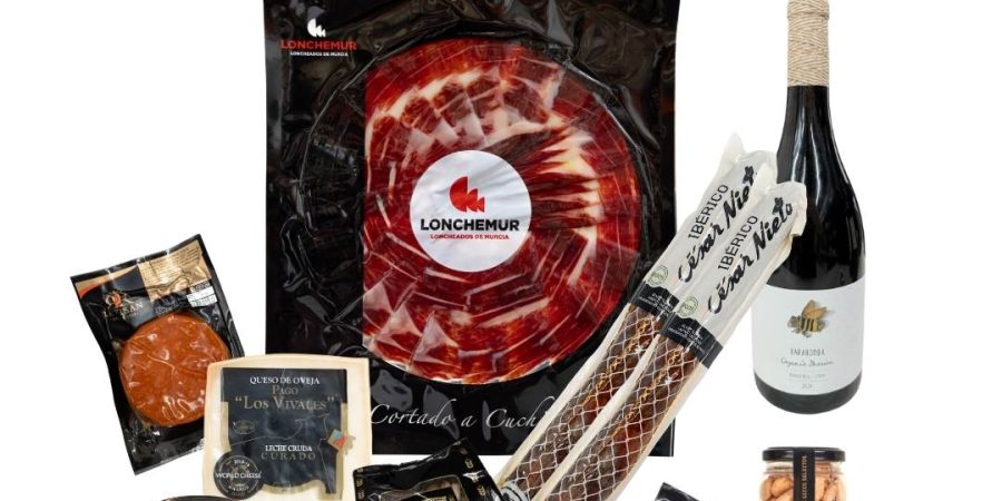 Pack jamón ibérico loncheado a cuchillo y otros productos gourmet