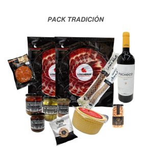 Pack jamón ibérico y encurtidos gourmet