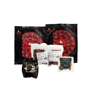 Pack salchichón y lomo ibérico, tacos de jamón y queso de oveja