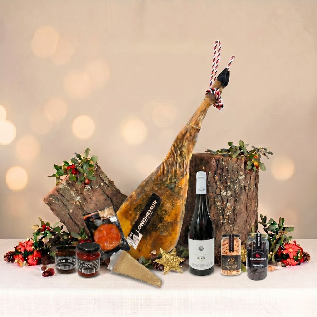 Pack Ibérico cesta de navidad lonchemur